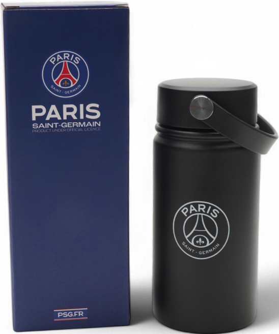 파리 생제르맹 브레이브 텀블러 12oz 보온 보냉 스테인레스 물병, 1개, 350ml, 블랙