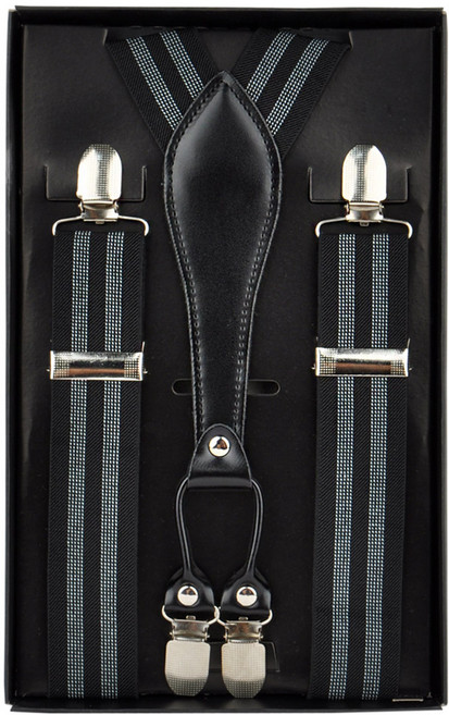 스파램 더블레더 남자 서스펜더 고급클립 남성 정장 캐주얼 패션멜빵