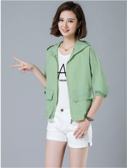 비스킷 여성 바람막이