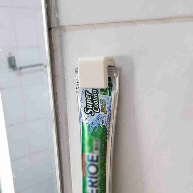 부착식 치약 홀더클립 핸드크림짜개, 상세페이지 참조, 1개