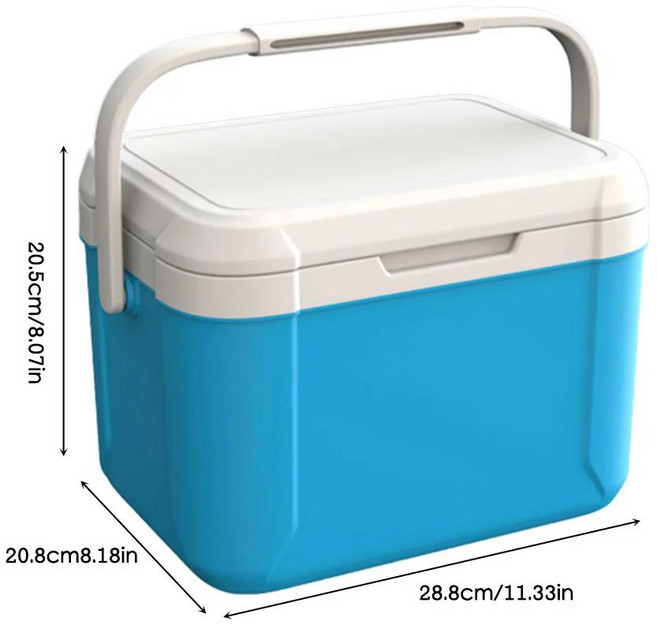 가정용 개인 아이스 박스 자동차 냉장고 소형 압축기 캠핑 여행용 장기 보존 5L, 01 5L Blue