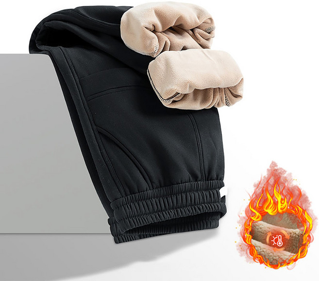 셀럽당 가을 겨울 남 캐주얼 바지 기모 커플 바지 등산 조거 카고바지M2062