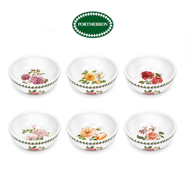 포트메리온 보타닉로즈 국대접, 화이트-무늬랜덤, 1개