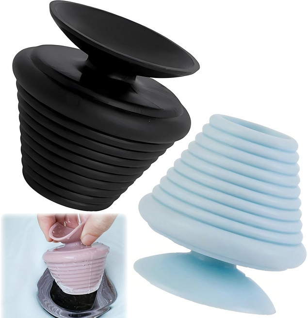 [루이] 세면대 배수구 고무마개 세트 (욕실 싱크대 오버플로우 캡), 2개