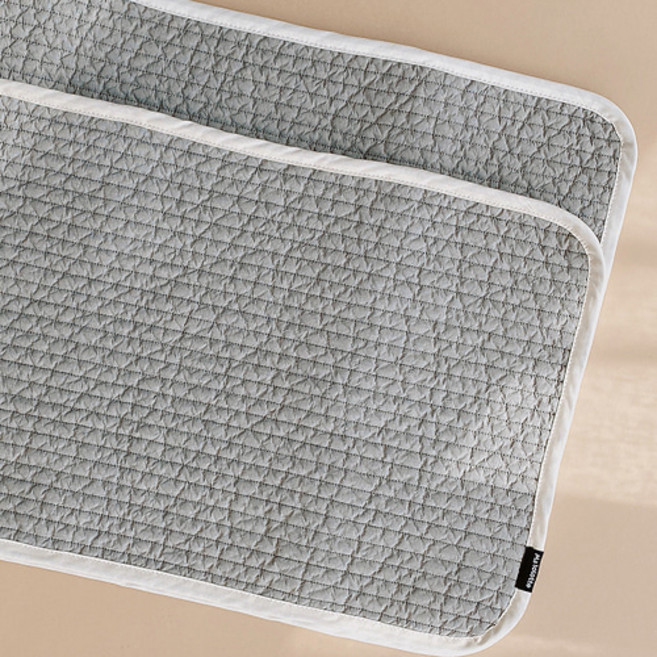 마롤로뜨 성인 순면 땀 베개 패드, 성인땀베개_그레이, 1개