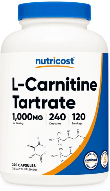 뉴트리코스트 L-카르니틴 타르트레이트 1000mg 캡슐, 240정, 1개 - 쿠팡