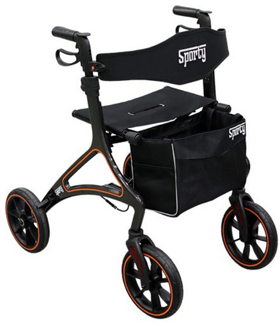 성인용 보행기 롤레이터 스포티 대형 바퀴 보행차 SPORTY, 노인요양등급 본인부담 15%