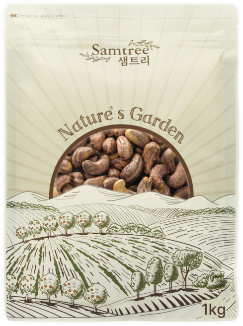 샘트리 베트남 껍질 캐슈넛, 1kg, 1개