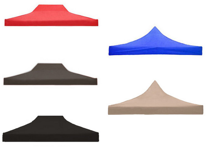 런웨이브 3중 600D (천막 지붕만) 캐노피 방수코팅, 끈타입(3x2m), 베이지