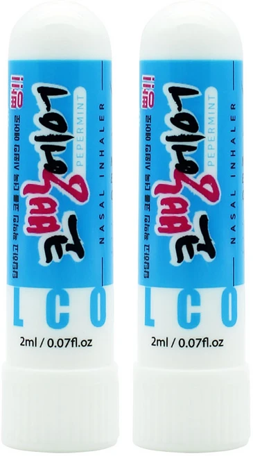 코빵에어 쿨 페퍼민트 아로마 코 호흡기 2ml, 2개 - 쿠팡