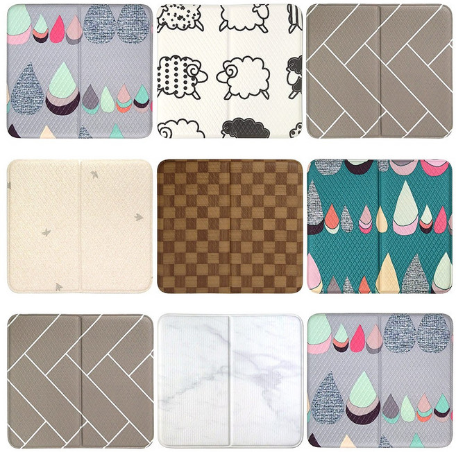 토탈하우스 랜덤방석 랜덤사우나방석 2단 접이식 학생방석 휴대용 방석