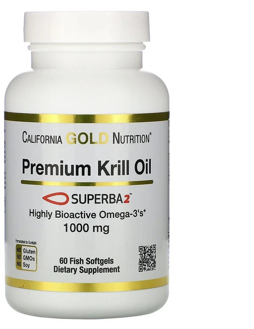 California Gold Nutrition Premium Krill Oil 60캡슐 - 쿠팡