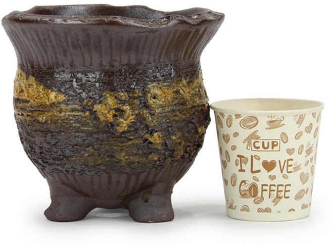 세인화분 국산 나팔 옹기화분 1P - 중형 화분, 1개, 나팔옹기분