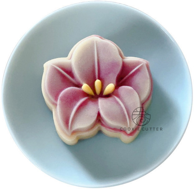 월병 쿠키틀 꽃모양금형 도구 50g, 1개, 1_복숭아꽃 50g