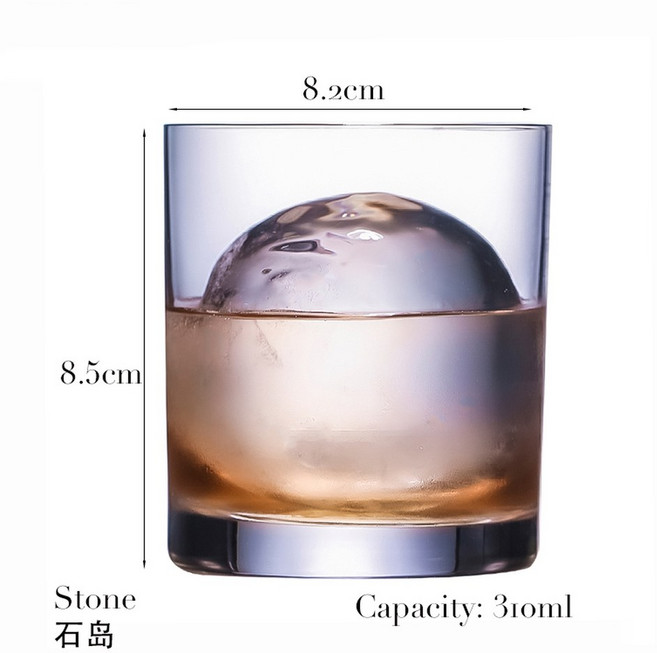 1PCS 위스키 유리 구식 바위 안경 텀블러 스카치 버번 Voldka 브랜디 제품, 250 360ml, 310ml