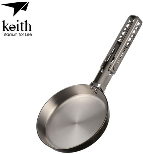 KEITH 키이스 티타늄 에그 프라이팬 Ti6032 캠핑 등산 낚시, 단품, 1개