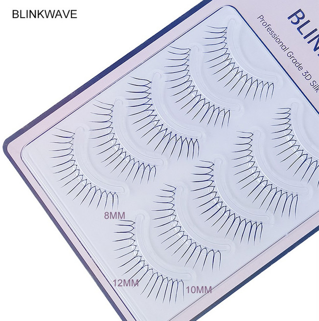 드림 디어 줄기 자연 자형 타입 투명 업그레이드 부드러운 14MM 속눈썹, BWG-05, 1개