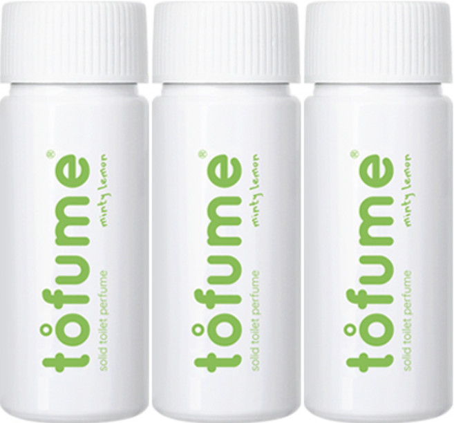 토퓸 토일렛 퍼퓸 화장실방향제, 24g, 3개, 민티레몬