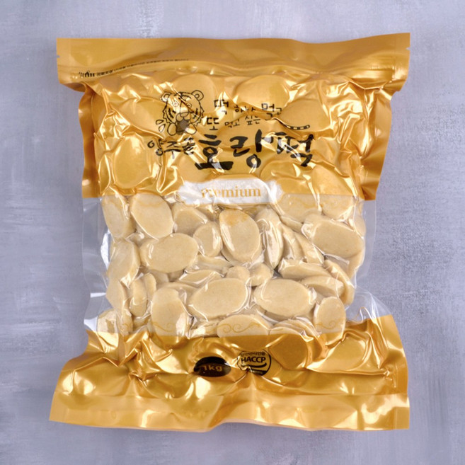 양주골호랑떡 우리쌀 옛날 발아현미 떡국떡 대량묶음, 5개, 1kg