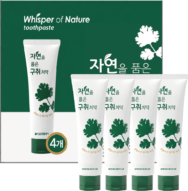 36년 금호덴탈제약 자연을 품은 구취치약, 4개, 180g