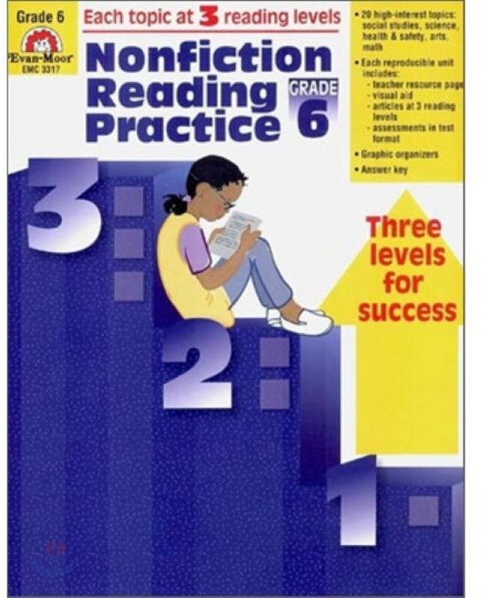 Nonfiction Reading Practice Grade 6, 제이와이북스