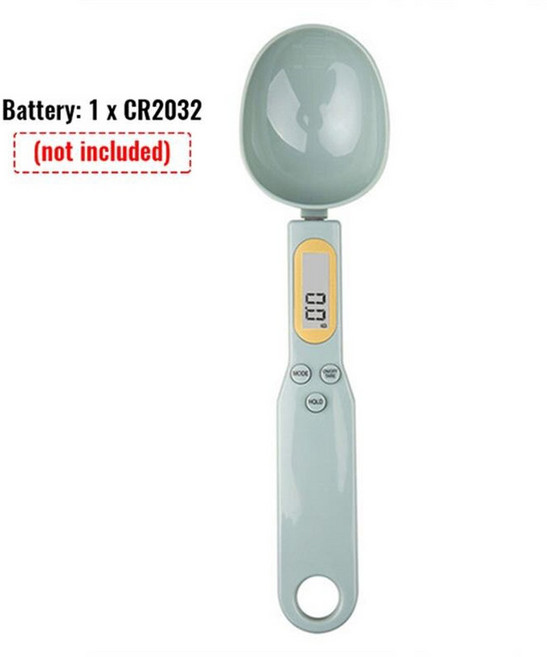 LCD 디지털 측정 조절 계량 체중계 전자 주방 1PC 커피 베이킹 가능 스푼 파우더, 기타, 1pc Light green