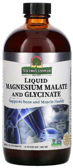 네이처스 앤서 액상 마그네슘말레이트 및 글리시테이트 480ml(16fl oz), 1개, 480ml - 쿠팡