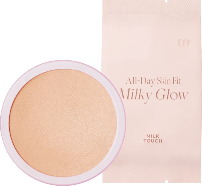 밀크터치 올데이 스킨핏 밀키 글로우 쿠션, 02. 바닐라아이보리 리필, 1개 - 쿠팡