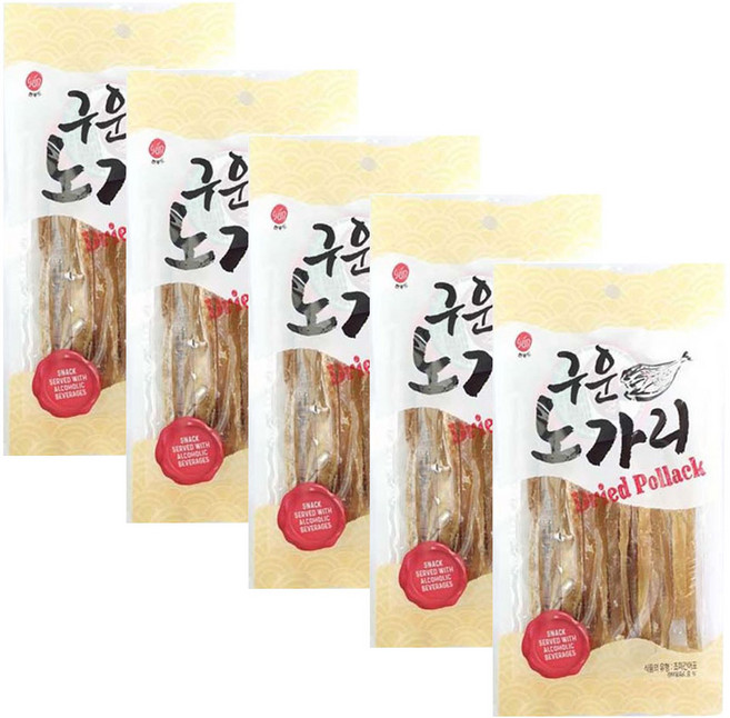먹기편한 구운노가리40g 5봉지 고추장포함, 40g, 5개