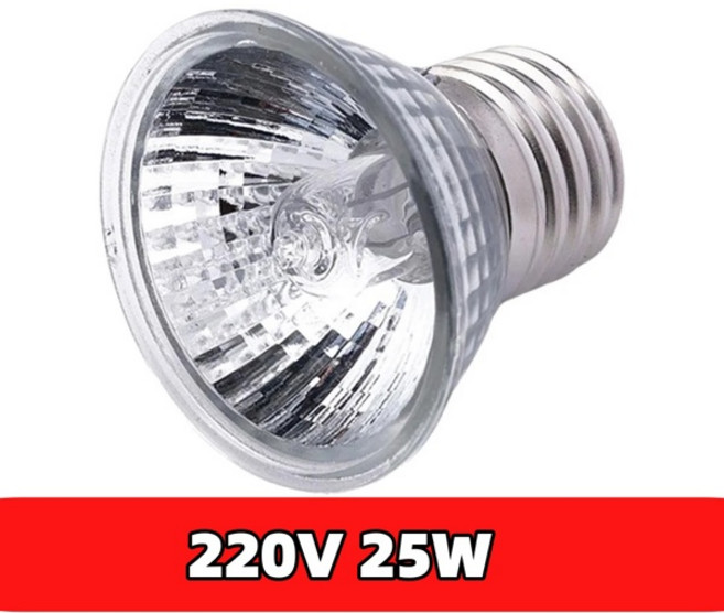 255075W UVAUVB 파충류 램프 전구 거북이 일광욕 UV 조명 전구 일정 온도 풀 스펙트럼 솔라광 램프 뱀 애완동물 병아리용, [02] 220V 25W