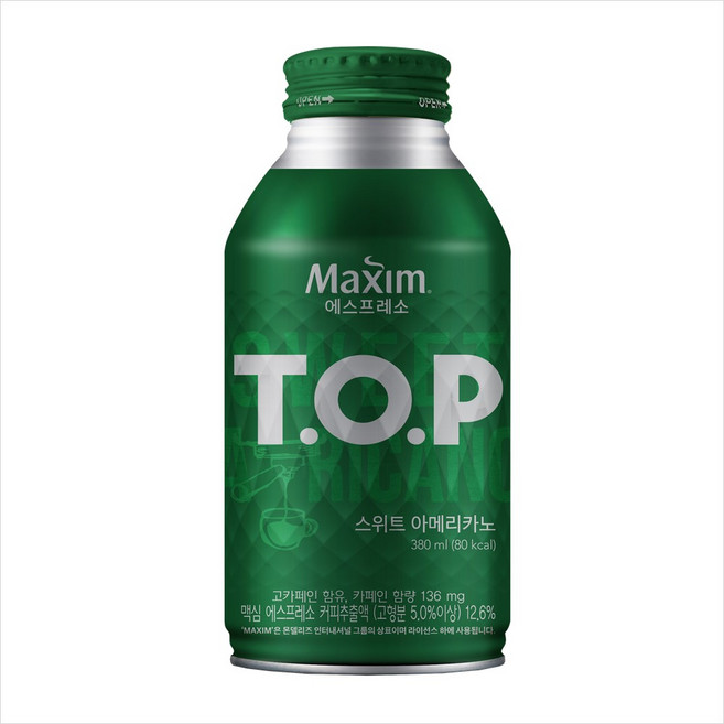 맥심 티오피 스위트 아메리카노, 380ml, 10개