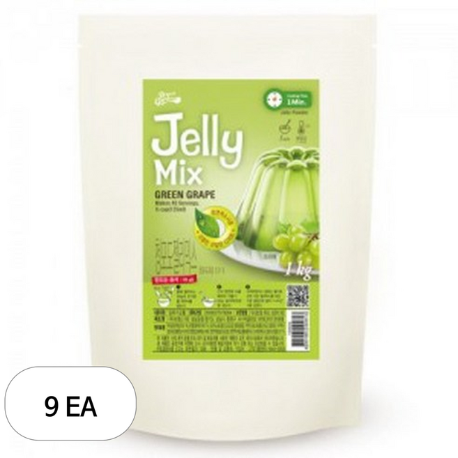 브레드가든 청포도 젤리믹스, 1kg, 9개