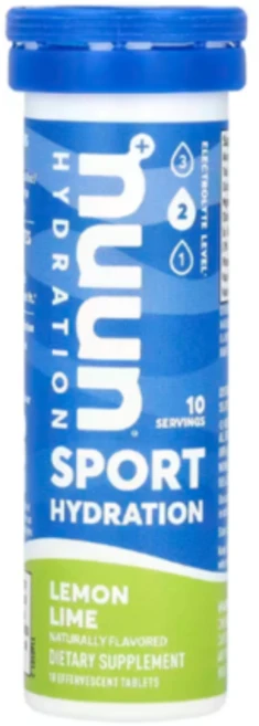 Nuun 스포츠 하이드레이션 전해질 발포 드링크 레몬 라임맛 10정 - 쿠팡