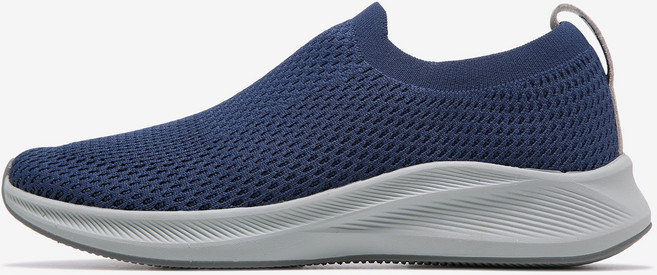 프로스펙스 공용 225~255 사이즈 5mm 단위 이월 일상생활 신고 벗기 편한 홑겹 니트 통기성 말랑말랑 쿠셔닝 사계절 슬립온 워킹화 프리플로우 112 네이비