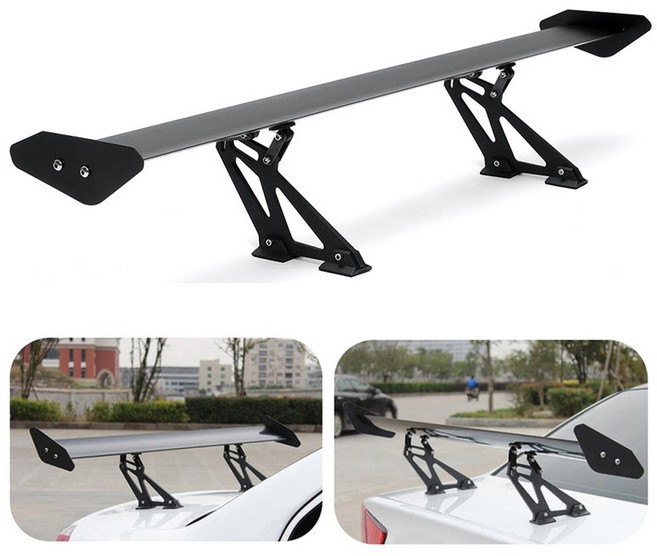 범용 자동차 스포일러 리어 윙 해치백 자동 GT 후면 트렁크 윙 알루미늄 레이싱 스포츠 스포일러 골프 VW, 한개옵션0, 기아