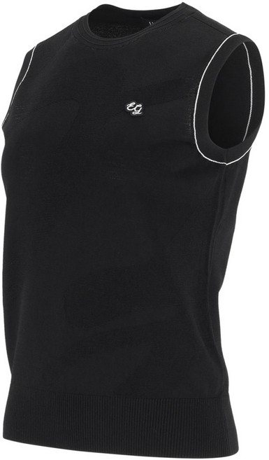 엘르골프 여성 변형 빅 로고 조끼 스웨터 6k 43101 pt