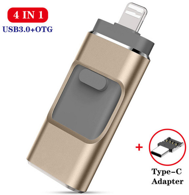 휴대폰용 OTG USB 플래시 드라이브 USB 3.0 메모리 스틱 외부 저장 장치 안드로이드 C 타입 윈도우 장치 4 256G 512G 128G, [07] Gold send Type C, [33] Gold send Type C, 07 Gold send Type C_07 256GB, 1개