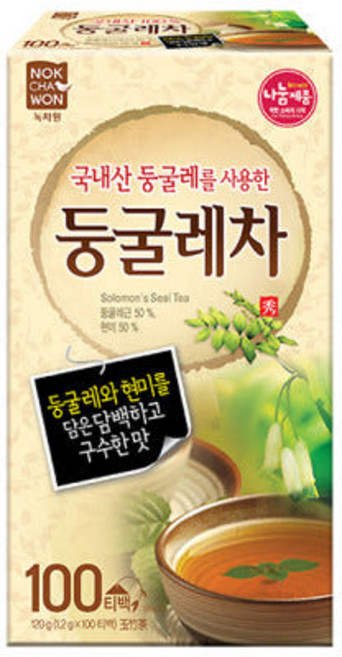 녹차원 국내산 둥굴레차, 1.2g, 100개입, 2개