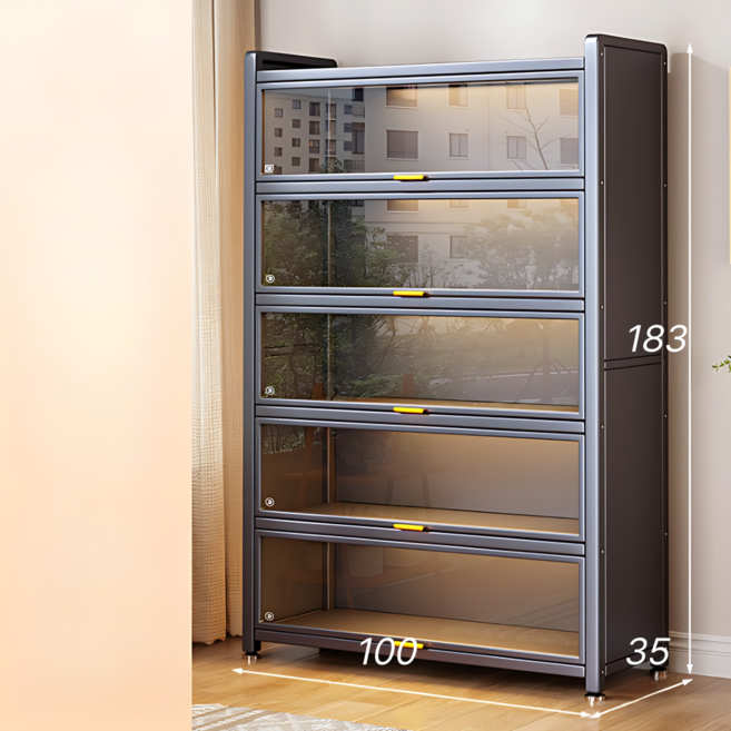 덕스하우스 초대형 철재 강화유리 피규어 장식장 진열장 케이스, 1개