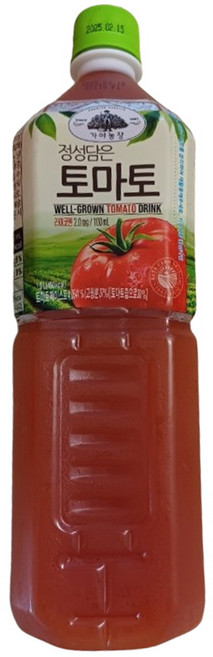 웅진 가야농장 정성담은 토마토주스, 2개, 1L