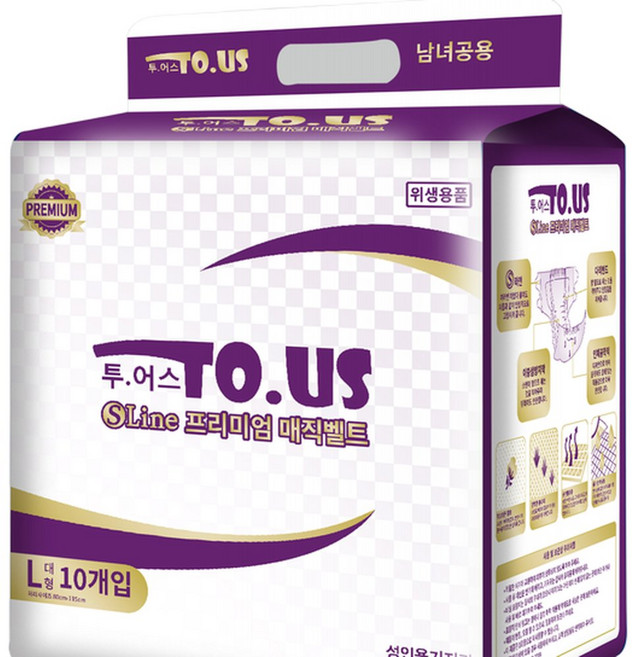 투어스 SLine 프리미엄매직벨트8팩/ 80매, 8박스, 80개입