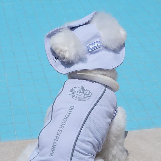 베일리펫 강아지썬캡 애견모자 여름 자외선차단 UV쿨링캡, 1개, 라벤더