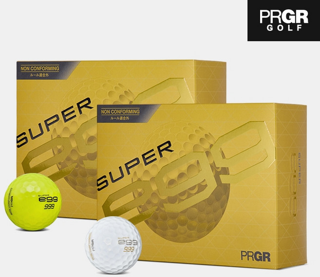 PRGR 26 슈퍼 에그 고반발 비거리 골프볼 2피스 12알 2COLORS, 옐로우