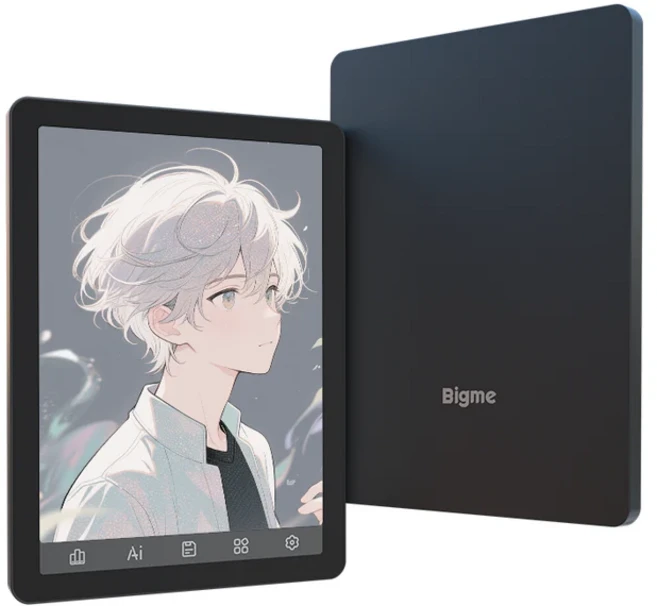 Bigme 6인치 컬러 전자책 리더 2+32GB 저장 용량 Android 14 OS 탑재, Black, 1개, 6인치 2+32GB