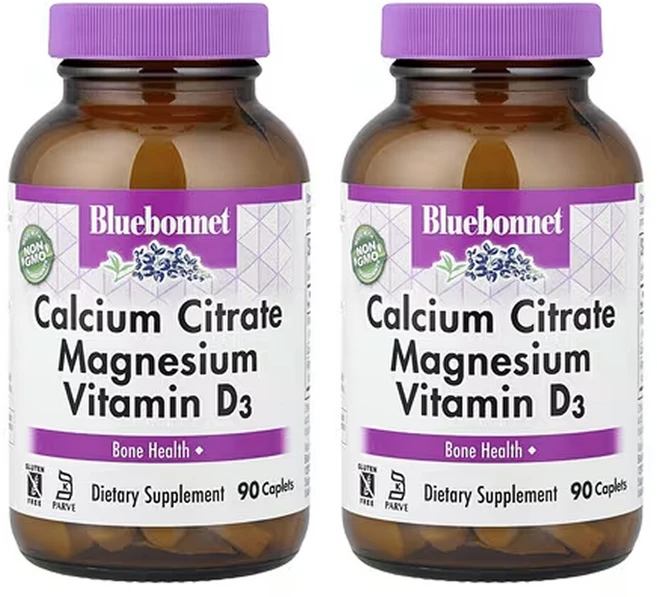 블루보넷 구연산 칼슘 마그네슘 비타민 D3 90정 2개 - 쿠팡