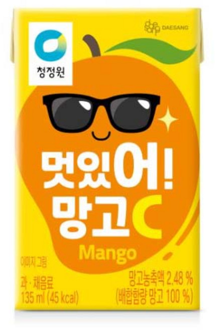 청정원 멋있어 망고씨C 135ml 32개 2박스/, 64개