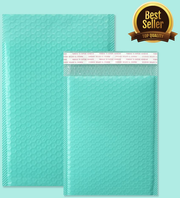 택배용 안전봉투 접착식 에어캡봉투 방수 충격방지 민트 1매, 1개