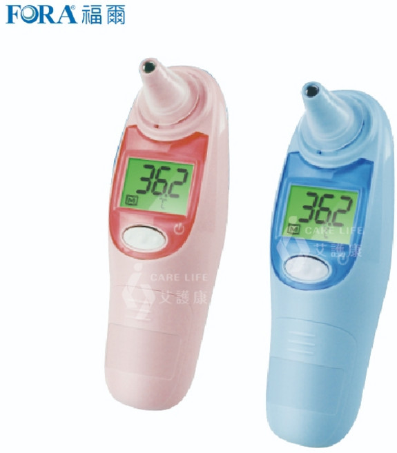 FORA 福爾 IR-18 紅外線耳溫槍, 1個, 藍色