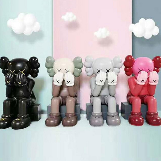 베어브릭 카우스 28cm 피규어 굿즈 인형 대형 KAWS BEARBRICK 200 400%, KAWS 베어브릭  그레이20CM, 1개