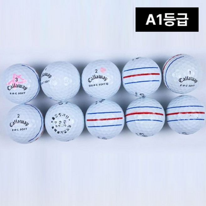 가성비 좋은 특A+ 화이트 로스트볼 캘러웨이 트리플트랙ERC 3PC, 화이트 캘러웨이 트리플트랙ERC 3PC(10알)A1등급, 1세트, 10개입